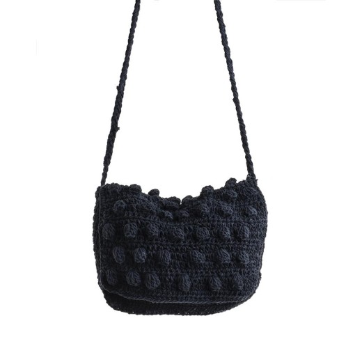 BLE ΤΣΑΝΤΑΚΙ ΜΑΚΡΑΜΕ ΜΑΥΡΟ 30X7X20/68 (100% COTTON)