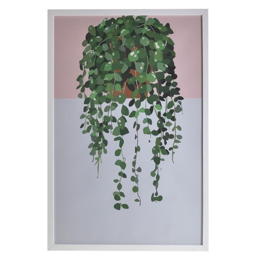INART ΠΙΝΑΚΑΣ ΜΕ ΠΛΑΙΣΙΟ PRINTED PL/MDF ΦΥΤΟ 40Χ3X60 - 3cm x 60cm x 40cm