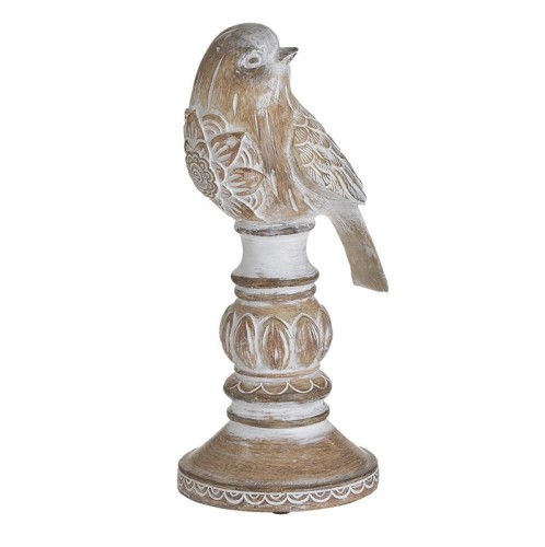 INART ΠΟΥΛΙ RESIN ΑΝΤΙΚΕ ΚΑΦΕ/ΛΕΥΚΟ 12Χ13Χ27 - 13cm x 27cm x 12cm