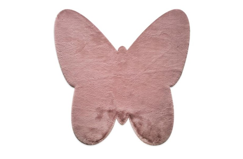 ΧΑΛΙ PUFFY JM7 DARK PINK BUTTERFLY ANTISLIP - 160X160Β  NewPlan