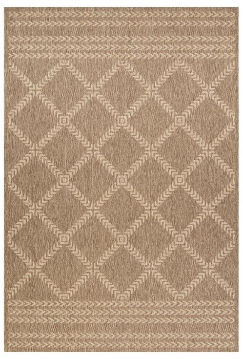ΧΑΛΙ ETHNIK  2012C BROWN/CARAMEL BEIGE - 070X140  NewPlan