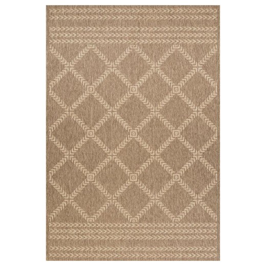 ΧΑΛΙ ETHNIK  2012C BROWN/CARAMEL BEIGE - 133X190  NewPlan