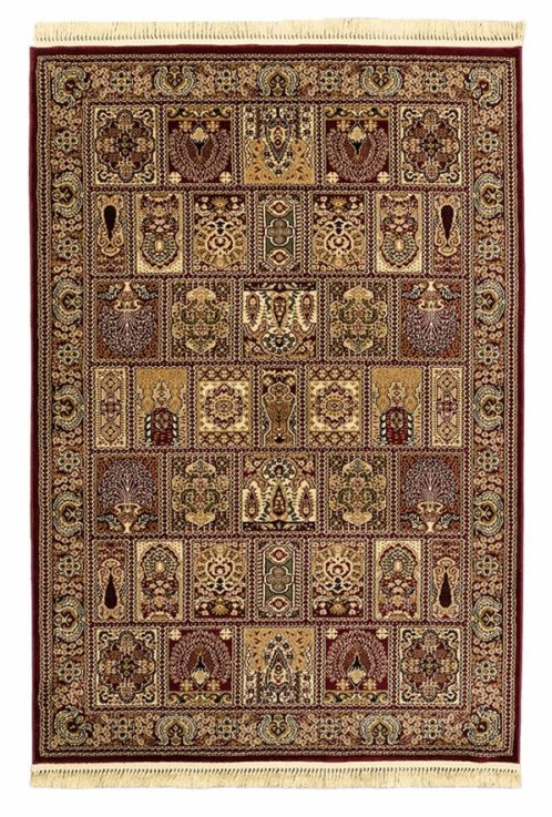 ΧΑΛΙ PERSIA 6283 BURGUNDY ΜΕ ΚΡΟΣΣΙ - SET067(2x140,1x200)  NewPlan