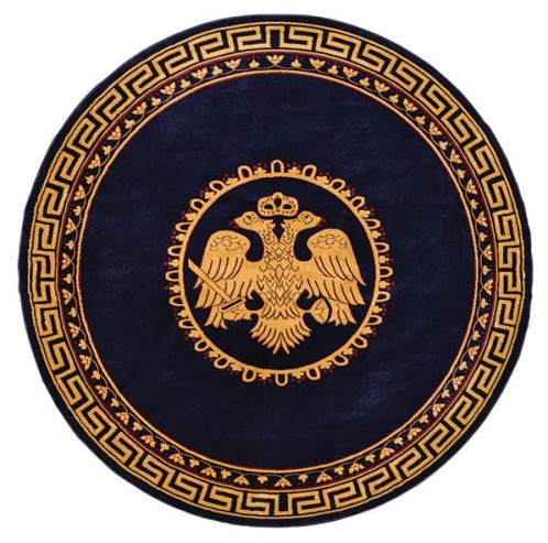 ΧΑΛΙ ΕΚΚΛΗΣΙΑΣΤΙΚΟ ATHOS 2128 BLUE ΡΟΤΟΝΤΑ - 200X200  NewPlan