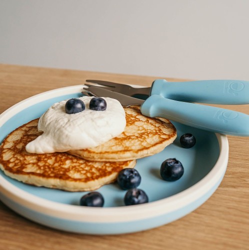 Πιάτο Σιλικόνης 18 cm - Μπλε - Smikkels