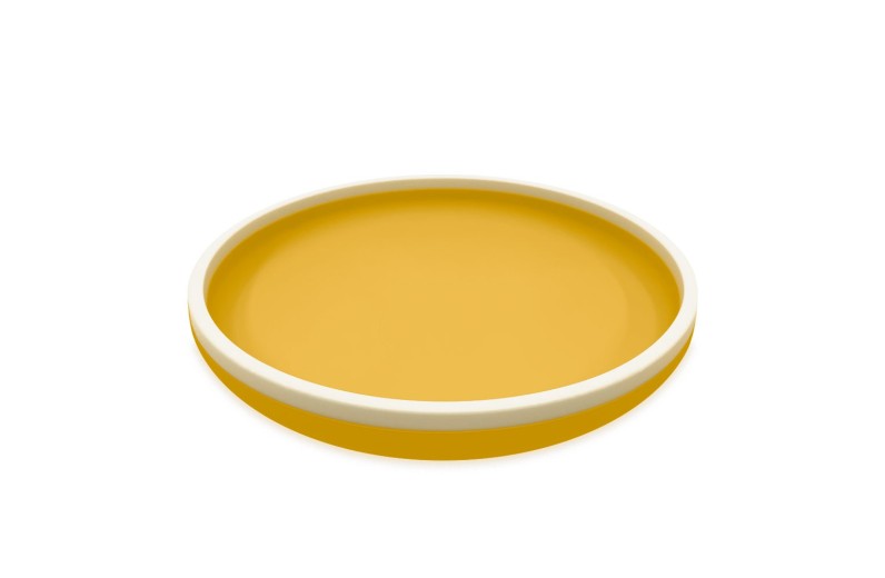 Πιάτο Σιλικόνης 18 cm - Κίτρινο - Smikkels