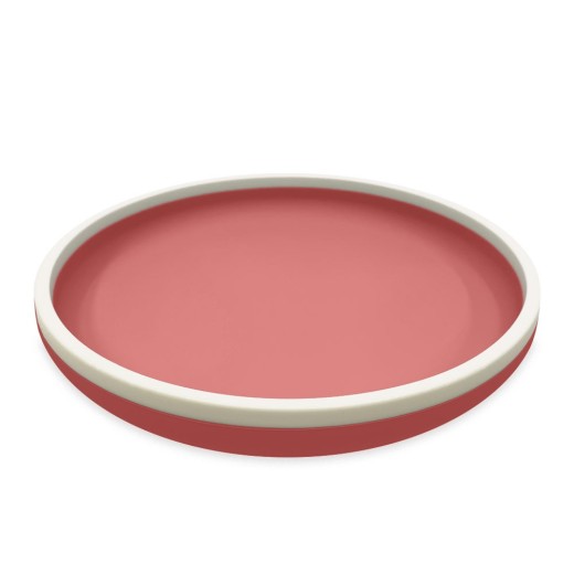 Πιάτο Σιλικόνης 18 cm - Ροζ - Smikkels