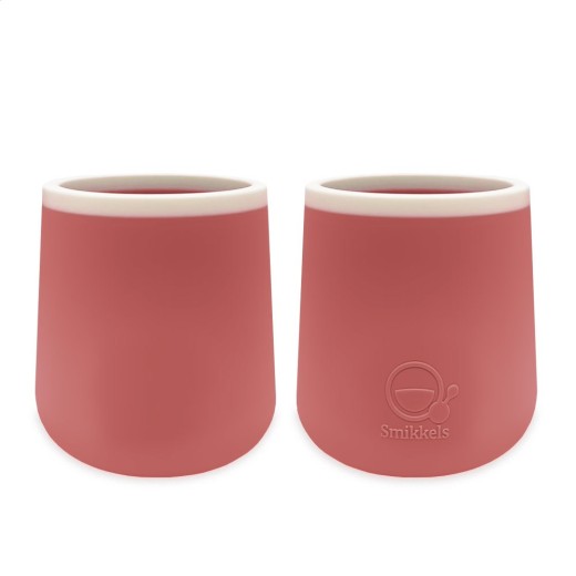 Ποτηράκια Σιλικόνης Σετ 2 Τεμ. 175 ml Ροζ - Smikkels