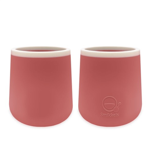 Ποτηράκια Σιλικόνης Σετ 2 Τεμ. 175 ml Ροζ - Smikkels