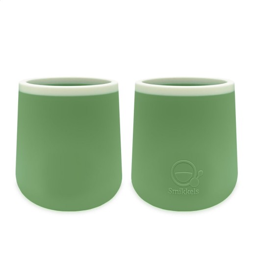 Ποτηράκια Σιλικόνης Σετ 2 Τεμ. 175 ml Πράσινο - Smikkels