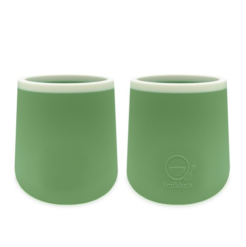 Ποτηράκια Σιλικόνης Σετ 2 Τεμ. 175 ml Πράσινο - Smikkels