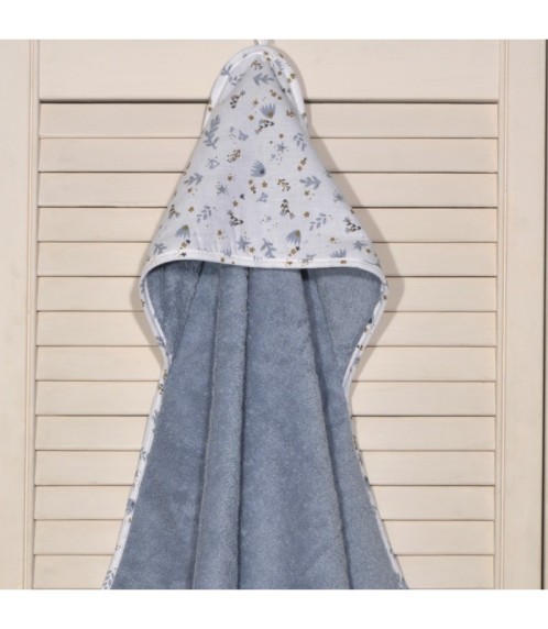 Μπουρνούζι κάπα 75x75 100% βαμβάκι 450 γρμ/τμ Design 401-1 Oliver Baby