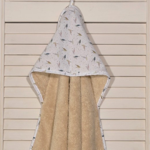 Μπουρνούζι Κάπα 75x75cm 100% Βαμβάκι 450 γρμ/τμ Design 404-1 Oliver Baby