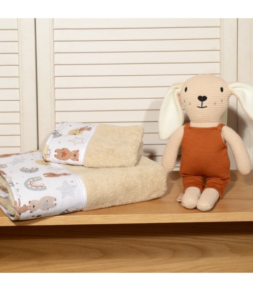 Σετ Πετσέτες 2 τεμ. 100% Βαμβάκι 450 γρμ/τμ 30x50cm & 70x120cm Design 410-1 Oliver Baby