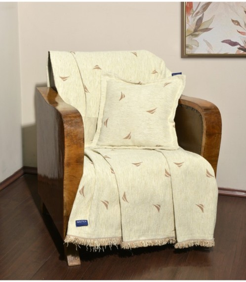 Ριχτάρι Διθέσιο 180x250 Σενίλ Εκρού