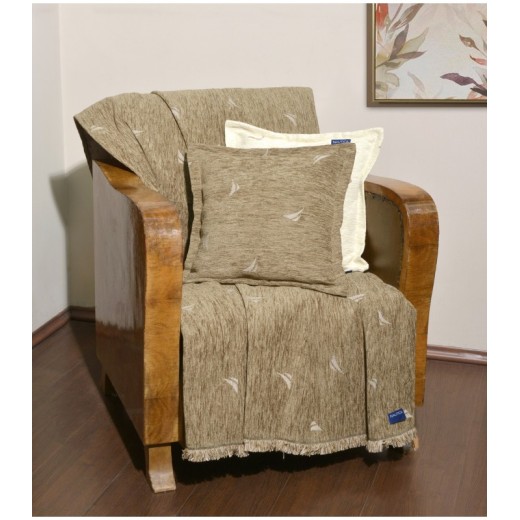 Ριχτάρι Τριθέσιο 180χ300 Σενίλ Μπεζ