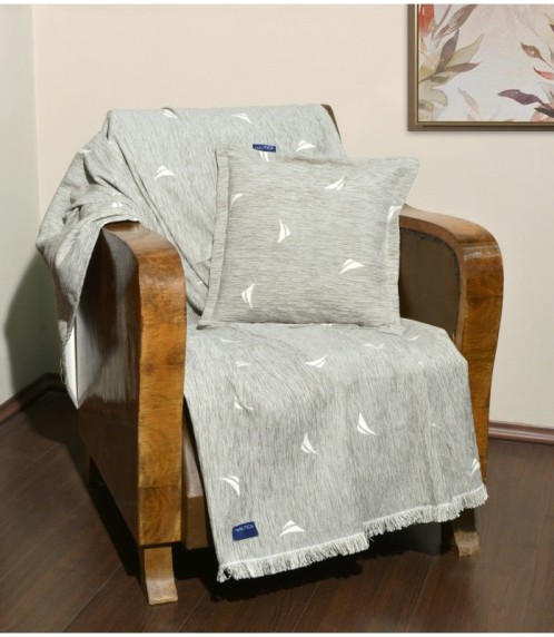 Ριχτάρι Μονοθέσιο 170x180 Σενίλ Γκρι