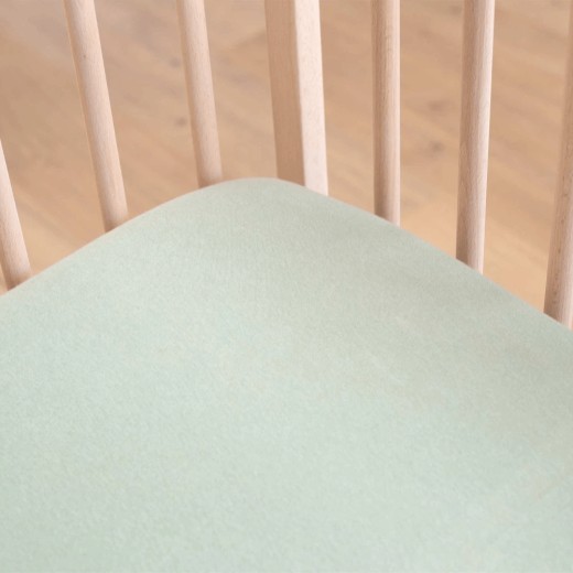 Κατωσέντονο με Λάστιχο Μακώ Jersey Μέντα Σκούρο 70x140cm Trois Kilos Sept