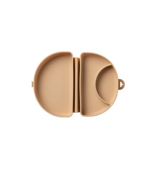 Miniware Des.14 Αναδιπλούμενο Πιάτο Σιλικόνης με βάση βεντούζα Καραμέλα