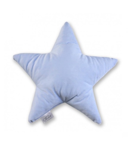 Oliver Baby Μαξιλάρι Διακοσμητικό Αστέρι Βελουτέ Σιέλ 37χ37