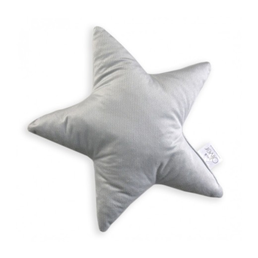 Oliver Baby Μαξιλάρι Διακοσμητικό Αστέρι Βελουτέ Γκρι 37χ37