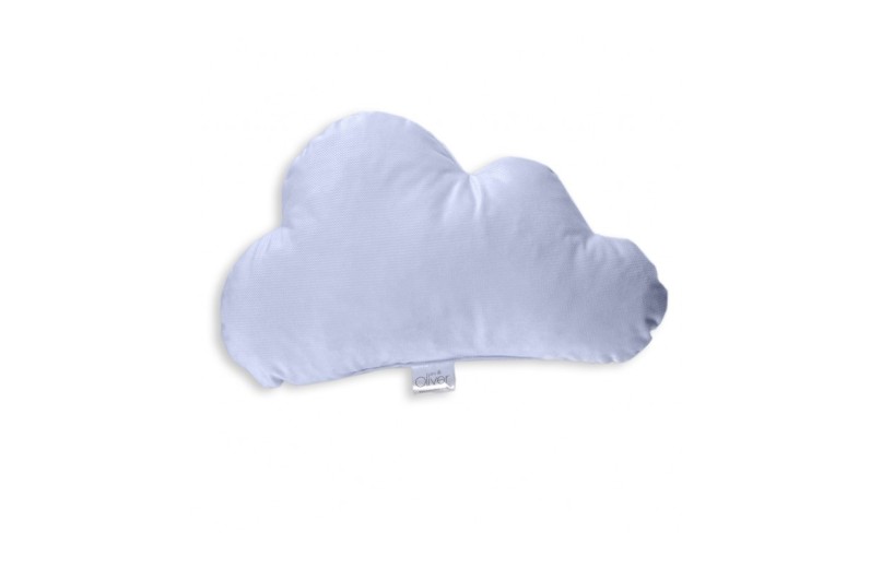 Oliver Baby Μαξιλάρι Διακοσμητικό Σύννεφο Βελουτέ Σιέλ 45χ26