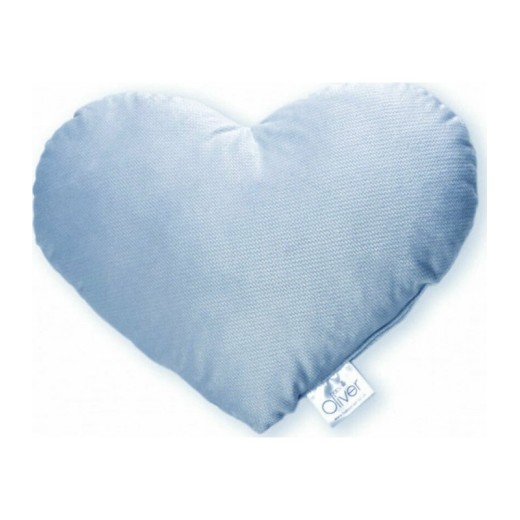 Oliver Baby Μαξιλάρι Διακοσμητικό Καρδιά Βελουτέ Σιέλ 36χ31