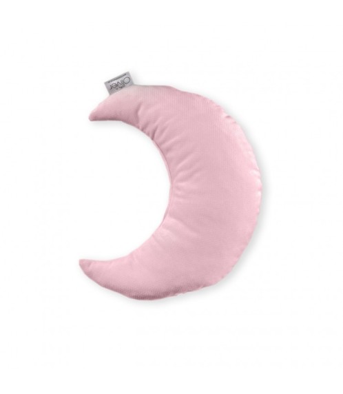 Oliver Baby Μαξιλάρι Διακοσμητικό Μισοφέγγαρο Βελουτέ Ροζ 30χ26