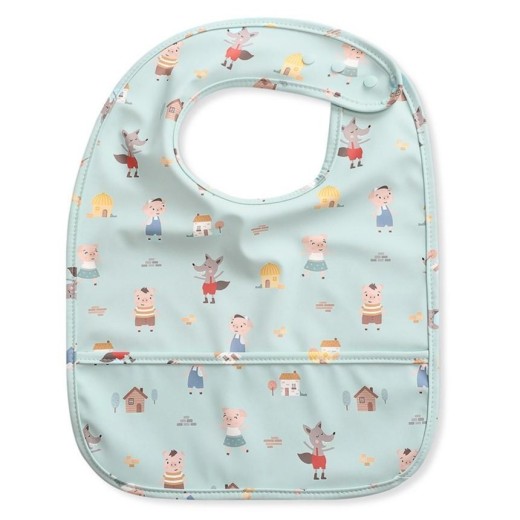 Αδιάβροχη Σαλιάρα με τσέπη 3 Little Pigs - Tutete