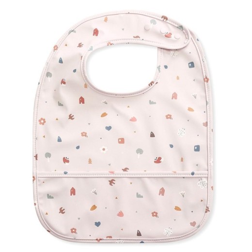 Αδιάβροχη Σαλιάρα με τσέπη Geometric Nature - Tutete