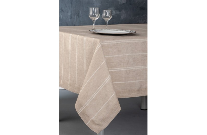 Omega Home des.202 Τραπεζομάντηλο 170x300 100% Λινό Ιταλίας