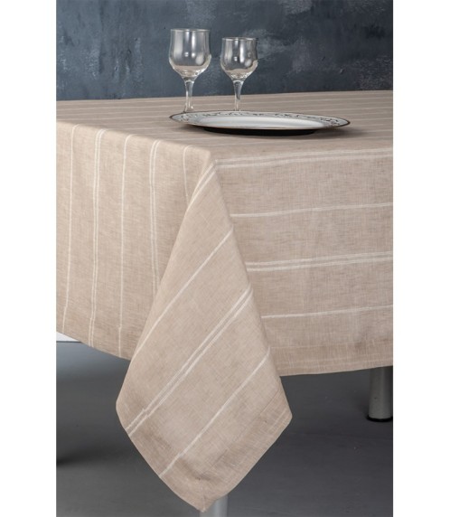 Omega Home des.202 Τραπεζομάντηλο 170x300 100% Λινό Ιταλίας