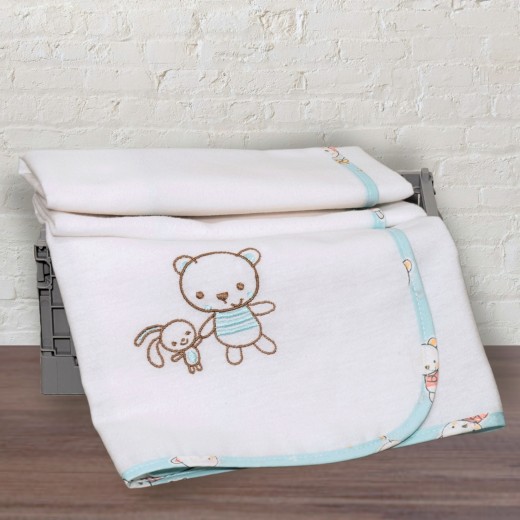 Πάνα Φανελλένια 100% Cotton 80x80cm 200 γρ/τμ Design 212 Oliver Baby