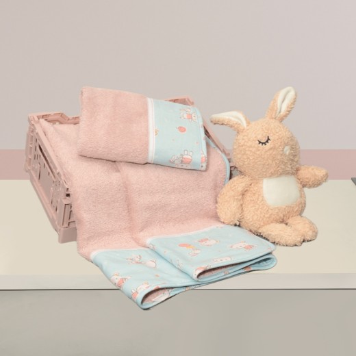 Σετ Πετσέτες 2 τεμ. 100% Βαμβάκι 450 γρμ/τμ 30x50cm & 70x120cm Design 212 Oliver Baby