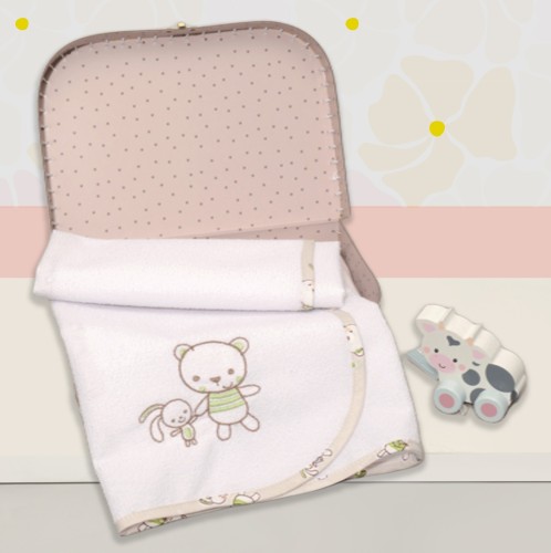 Σελτεδάκι Με Κέντημα 50x70cm 250 γρ/τμ Design 213 Oliver Baby