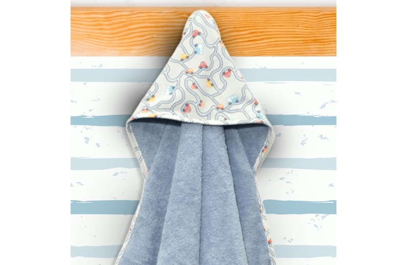 Μπουρνούζι Κάπα 75x75cm 100% Βαμβάκι 450 γρμ/τμ Design 214 Oliver Baby