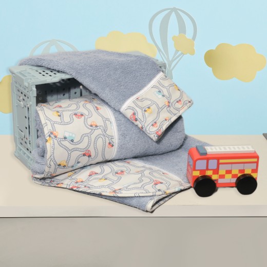 Σετ Πετσέτες 2 τεμ 100% Βαμβάκι 450 γρμ/τμ 30x50cm & 70x120cm Design 214 Oliver Baby