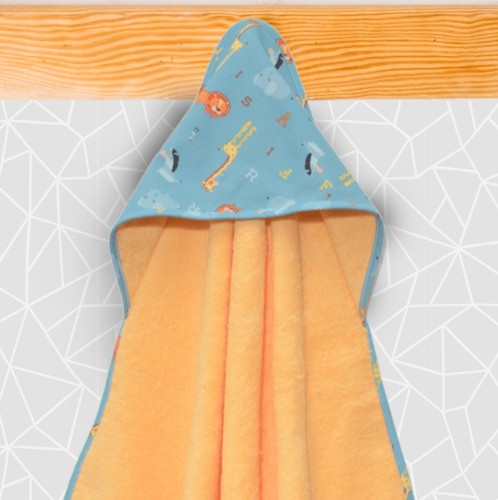 Μπουρνούζι Κάπα 75x75cm 100% Βαμβάκι 450 γρμ/τμ Design 216 Oliver Baby