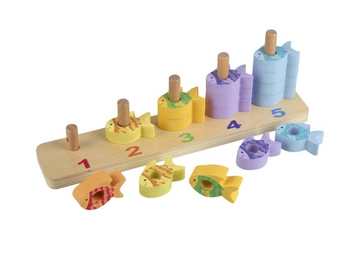 Παιχνίδι Στοίβαξης και Μετρήματος Sea Life Orange Tree Toys (FSC®)