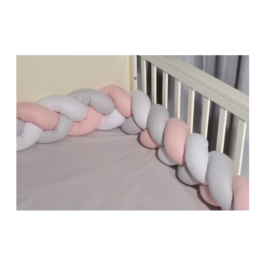 Πλεξούδα τριπλή βαμβακερή 20X200  με ειδική εσωτερική επένδυση Design 3125 Oliver Baby