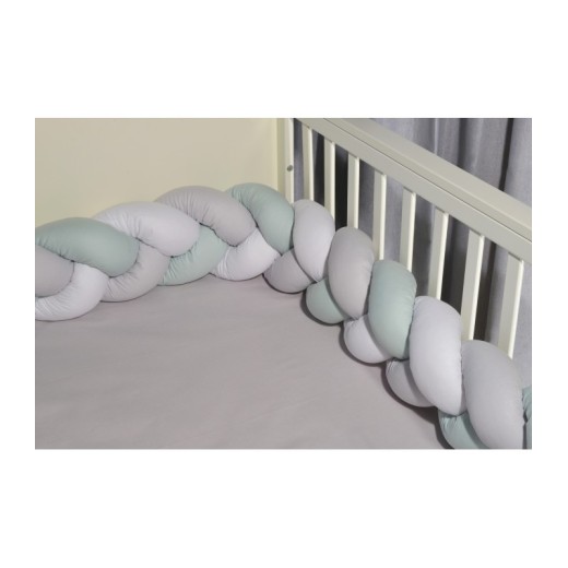 Πλεξούδα τριπλή βαμβακερή 20X200  με ειδική εσωτερική επένδυση Design 3135 Oliver Baby