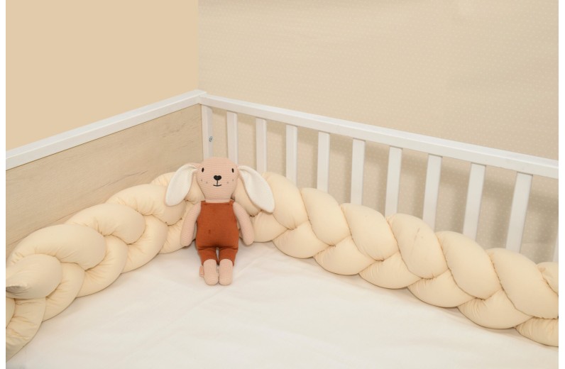 Πλεξούδα τριπλή βαμβακερή 20X200  με ειδική εσωτερική επένδυση Design 314 Oliver Baby