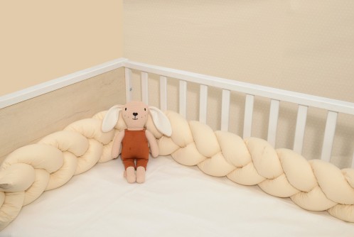 Πλεξούδα τριπλή βαμβακερή 20X200  με ειδική εσωτερική επένδυση Design 314 Oliver Baby