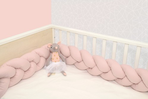 Πλεξούδα τριπλή βαμβακερή 20X200  με ειδική εσωτερική επένδυση Design 316 Oliver Baby