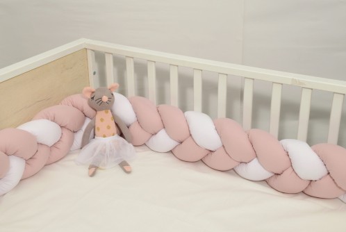 Πλεξούδα τριπλή βαμβακερή 20X200  με ειδική εσωτερική επένδυση Design 3160 Oliver Baby