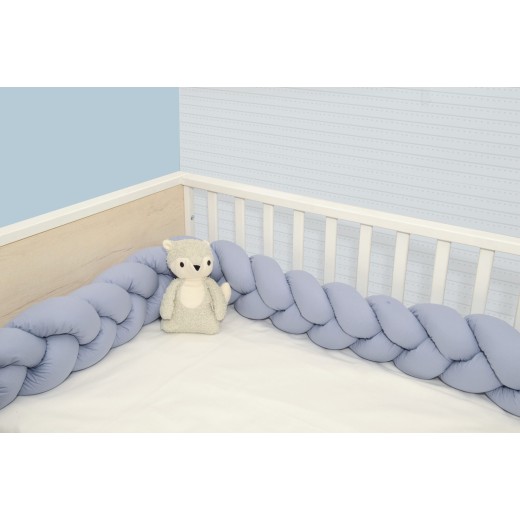 Πλεξούδα τριπλή βαμβακερή 20X200  με ειδική εσωτερική επένδυση Design 317 Oliver Baby