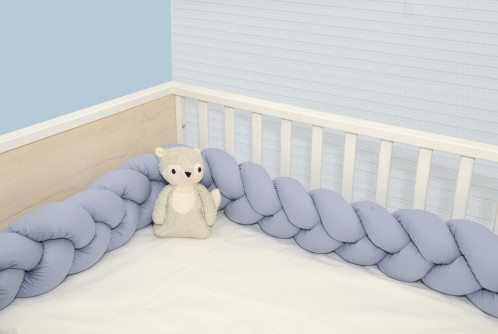 Πλεξούδα τριπλή βαμβακερή 20X200  με ειδική εσωτερική επένδυση Design 317 Oliver Baby