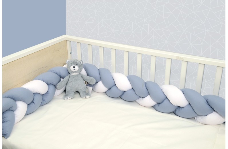 Πλεξούδα τριπλή βαμβακερή 20X200  με ειδική εσωτερική επένδυση Design 3170 Oliver Baby