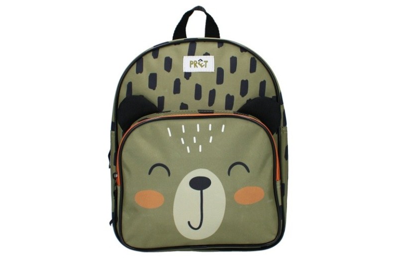 Σακίδιο Pret Teddy  Χακί , με εξωτερική θήκη Διάστασης  29 x 23 x 8- 100% Polyester