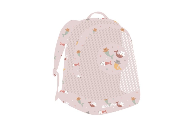 Σακίδιο Παραλίας με Δίχτυ Mermaid Cats - Monnëka